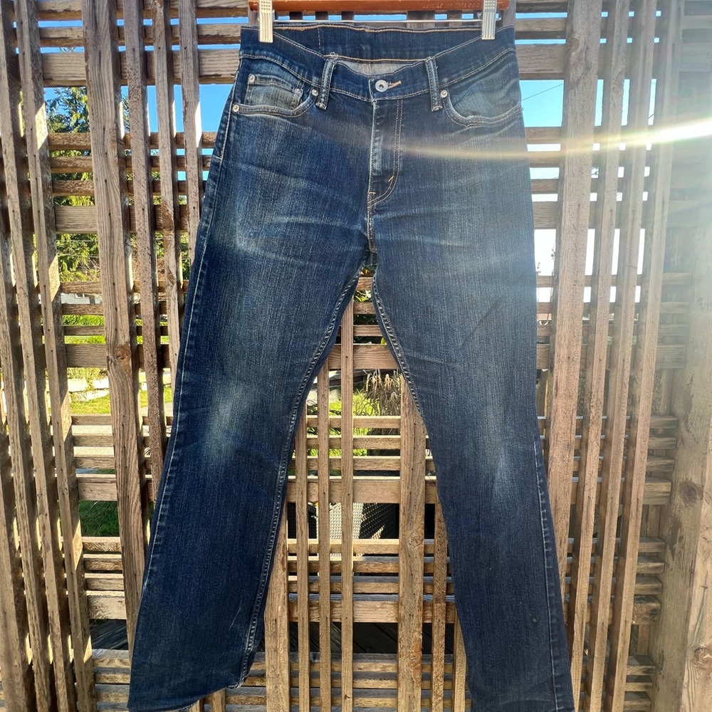 Levi's Dark Blue Straight Jeans